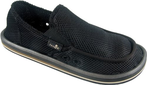 Sanuk Men's Meshed Up Sandal Shoe,Black,8 M