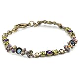 Sorrelli Aurora Sky Multi-Crystal Gold-Tone Br