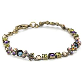 Sorrelli Aurora Sky Multi-Crystal Gold-Tone Bracelet