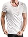 NITAGUT Men's Short Sleeve Cut Out Zipper Shirt, Large/Chest 39-41, 01White