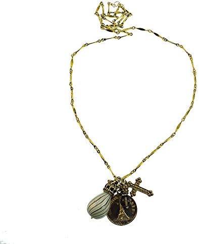 Andrea Barnett Paris Medal Cross Necklace