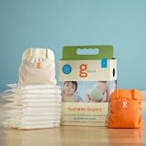 gDiapers Flushable Refills, Medium/Large, 32-Count Bags (Pack of 4)
