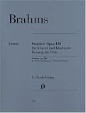 Sonatas for Piano and Clarinet (or Viola) op. 120/1 u. 2 - Version for Viola - piano and viola - (HN 231)