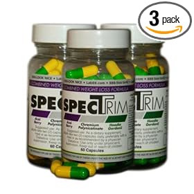 Start your New Year's Resolution Today! SpecTrim Premium Weight Loss Pill - Curbs Your Appetite While Burning Fat!!! CAFFEINE FREE - 60 caps- Buy 2 Get 1 FREE. Available Exclusively on Amazon.com