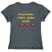 T-Shirt Womens Dark Silver " Korean video game lover " Countries Large
