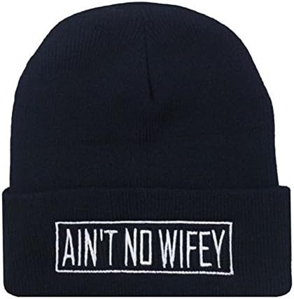 PG Men Women Winter Beanies Unisex Beanie Cap Knitted Bonnet, AIN'T NO WIFEY
