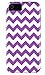 DandyCase 2in1 Hybrid High Impact Hard Purple & White Chevron Pattern + Silicone Case Case Cover For Apple iPhone 5S & iPhone 5 (not 5C) + DandyCase Screen Cleaner