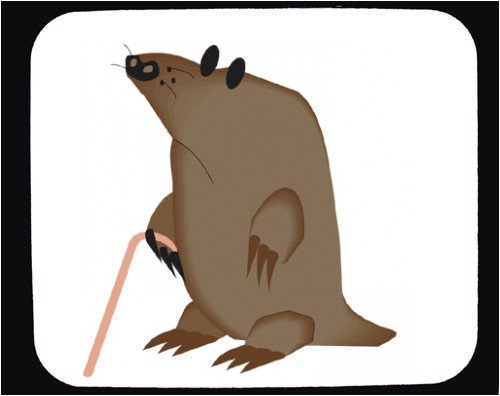 Buy Mouse Pad with blind, cartoons, mole, cartoon, animal