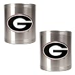 Georgia Bulldogs NCAA 2pc Stainless Can Holder Set by Great American Products