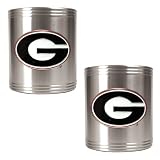 Georgia Bulldogs NCAA 2pc Stainless Can Holder Set