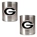 Georgia Bulldogs NCAA 2pc Stainless Can Holder Set by Great American Products