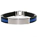 Jewelry : Stainless Steel And Rubber Bracelet