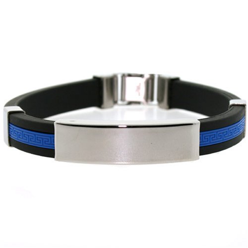 Childrens Toyshop  Jewelry : Stainless Steel And Rubber Bracelet by Bucasi