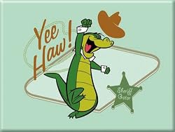 Wally Gator 'Yee Haw!' Refrigerator Magnet