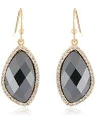 Marcia Moran Cubic-Zirconia Surrounding Stone Small Organic Drop Earrings