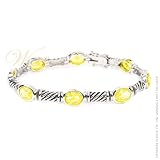 STUDIO 925: *PAULINE CANARY DIAMOND CZ BRACELET*