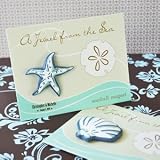 A Jewel from the Sea Seashell Magnets - Baby Shower Gifts & Wedding Favors (Set of 72)