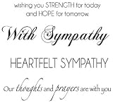 Sympathy Mini Clear Stamps - KaiserCraft