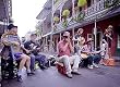 Another French Quarter Street Band Show in New Orleans - Warmhearted Photographic Print by Carol M. Highsmith