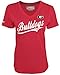 SECTION 101 by Majestic NCAA Women's Tailgate Fashion Fit Short Sleeve V Neck Tee