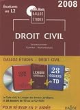 Revue Dalloz-Sirey  / CD-Rom Dalloz Etudes Droit civil 2e année 2008