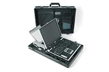 A Dicota Product. The DataDesk 80 90 is a Front Loader design, made from Aluminium/Conpearl in Black, suitable for notebooks up to 15.