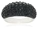 Sterling Silver Black Pave Crystal Ring by David Sigal