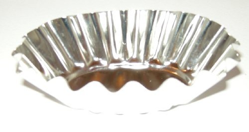 Kuchenform - Backform f&Atilde;&frac14;r Mini Kuchen - oval - Edelstahl - 7,5 cm x 5,2 cm - 2,5 cm tief