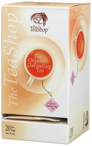 TEA SHOP Organic Darjeeling Tea, 20-count Sachet Tea Bags, 3 Ounce Boxes (Pack of 24) by Darjeeling Teas