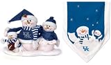 SC Sports Kentucky Wildcats Table Top Snow Family With Table Runner