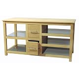 Aspen - Solid Wood And Glass Entertainment / Tv Storage Unit