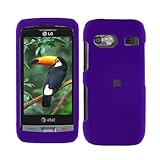 iNcido Brand LG VU PLUS GR700 Cell Phone Rubber Purple Protective Case Face ....