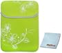 13.3 inch Lime Green Blossom Floral Neoprene Netbook Laptop Sleeve Slip Case Pouch Bag for Macbook, Acer, ASUS, Dell, HP