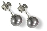 Produkt-Bild: VALERO PEARLS Ohrstecker mit silber-farbenen S&uuml;&szlig;wasser-Zuchtperlen 60178840