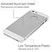 iPhone SE/5S/5 Case: Amplim Slim Fit Luxury Silver Color Hard Aluminum Metal + White Plastic + Soft Silicone Rubber 3-Layer iPhone SE/iPhone 5S/iPhone 5 Protector
