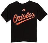 MLB Infant/Toddler Boys' Baltimore Orioles Matt Wieters Pullover Tee with Name & Number (Black, 3T)