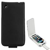 GTMax Permium Durable Leather Flip Carrying Case - Black for AT&T Apple Iphone 3G 2nd, 3GS... by GTMax
