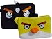 Angry Birds Plush Pencil Case Black - Yellow Set Bonus Stickers