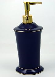 Regency Ink Blue Lotion Dispenser Bath Accessory