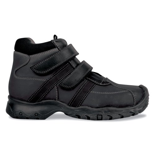 Hush Puppies Brandon M Junior Boys Black School Shoes 33333