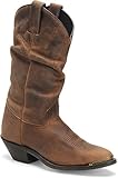 Double-H Boots Women's DH5252 Slouch Boot Tan Crazy Horse 11 M US