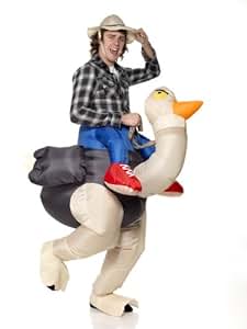 D&eacute;guisement en forme d'autruche costume gonflable pour adulte