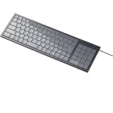 ELECOM USB 103配列 クリスタルデザイン フルキーボード パンタグラフ方式 TK-FCP011