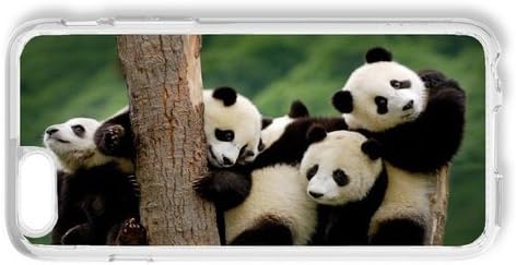 LYNNART Iphone 6 Case Cute Panda Hugging On A Tree Phone Hard Case For Iphone 6 PC Transparent Phone Case 4.7 Inch