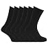 Specialist item: Mens Ribbed Non Elastic Top 100% Cotton Socks (Pack of 6)