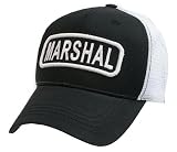 Adjustable Black Law Enforcement Trucker Hat - Marshal