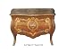 European Style Gold Flower Painting Dresser Cabinet