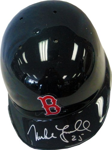 Mike Lowell Autographed/Hand Signed Boston Red Sox Mini Helemt