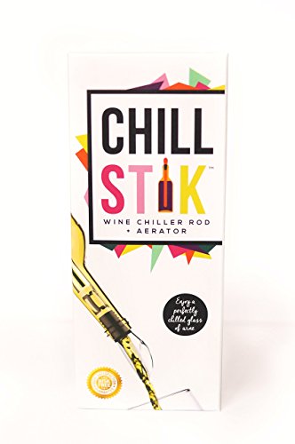 ChillStik Wine Chiller, Wine Chiller Rod, Aerator, Chill Stick, plus Bonus Gift