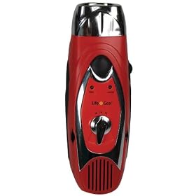 Life Gear PSD6N1WX Quad-Power PSD 6-in-1 Weatherband Multifunction Flashlight, Red by Life Gear